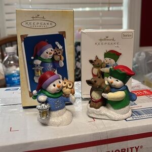 2 HALLMARK 2005 and 2011 SNOW BUDDIES ORNAMENT